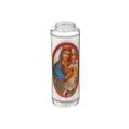 thumbnail image 1 of Religious Candle - White (Mary Emblem) - Set of 2, 1 of 1
