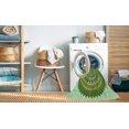 thumbnail image 2 of Ahgly Tapis Rond Lavable en Machine Intérieur Transitionnel Vert Clair, 6 Pieds Rond, 2 of 7