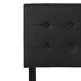 thumbnail image 3 of Lennox Tufted Upholstered Full Size Headboard in Black Vinyl, 3 of 9