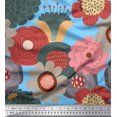 thumbnail image 1 of Soimoi Rayon Fabric Flower Artistic Print Fabric by the Yard 56 Inch Wide, 1 of 3