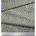 thumbnail image 2 of Soimoi Polyester Crepe Fabric Coke & Burger Food Fabric Prints by Yard 42 Inch Wide, 2 of 3