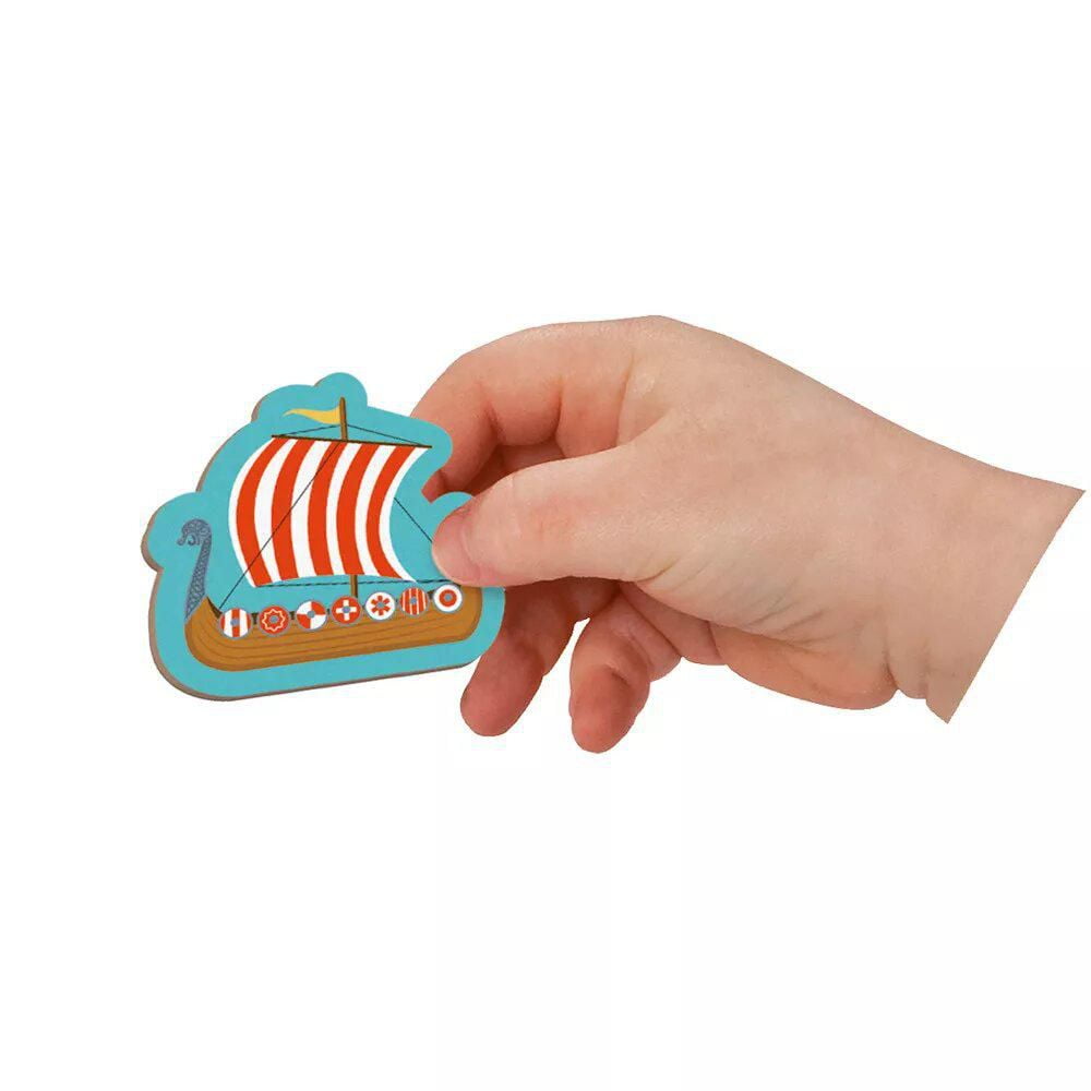 Janod - Magneti'Book Histoire - Jeux magnétiques éducatifs - Jouet pour enfants et tout-petits - Jeu d'imagination et de créativité - Jouet pour développer la motricité fine - 3 à 8 ans - J02598