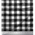 thumbnail image 1 of Soimoi Poly Georgette Fabric Gingham Check Fabric Prints by Yard 52 Inch Wide, 1 of 3