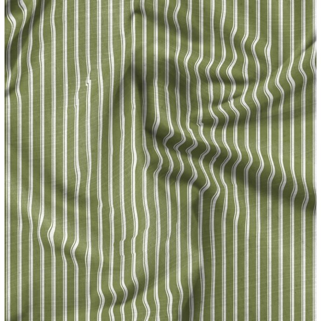 Soimoi Polyester Crepe Fabric Striped Stripe Decor Fabric Printed Yard 52 Inch Wide