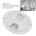 thumbnail image 4 of 316 Stainless Steel Boat Deck Round Plate Detachable Marine Inspection Hatch with Groove for Boat RV Access, 4 of 7