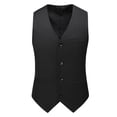 thumbnail image 1 of Birdeem Débardeur pour Hommes Rayé Mode Rétro avec Poches Simple Boutonnage Col en V Débardeurs Blouse, 1 of 1