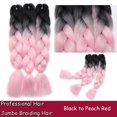 thumbnail image 2 of Ombre Jumbo Braiding Hair Extensions High Temperature Synthetic Twist Hair Multiple Colored Hair, 2 of 5