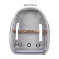 thumbnail image 1 of Bird Carrier Bag Cage Parrot Pet Backpack Portable with Standing Perch Approved Gray, 1 of 6