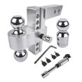 thumbnail image 3 of Adjustable Trailer Hitch Fits 2" Receiver, 6" Drop/Rise Heavy Duty Aluminum Drop Hitch,12500 LBS, 3 of 5
