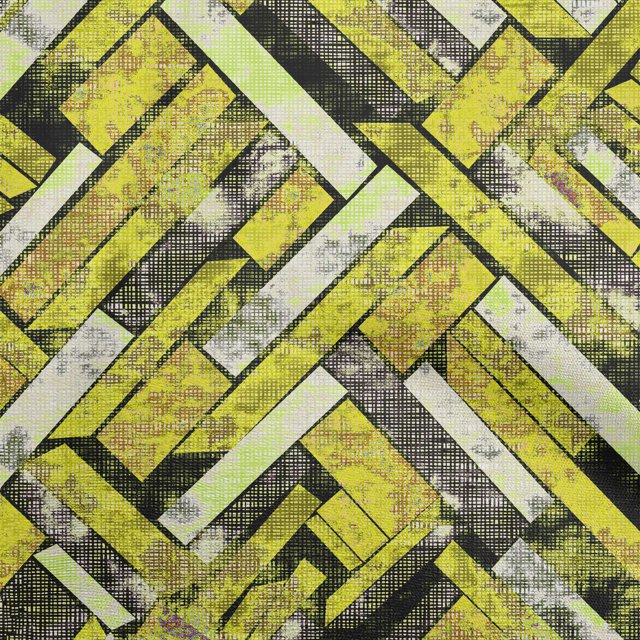 oneOone Cotton Cambric Lime Green Fabric Stripes Craft Projects Decor Fabric Printed By The Yard 42 Inch Wide