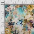 thumbnail image 2 of oneOone Cotton Poplin Sea Green Fabric Abstract Floral Craft Projects Decor Fabric Printed By The Yard 56 Inch Wide, 2 of 4