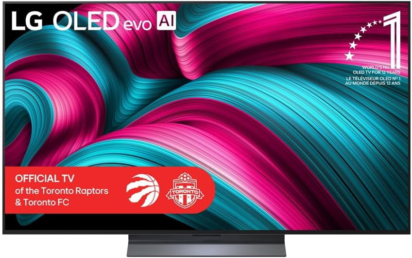 LG 55” Inch C5 OLED evo 4K Smart TV | α9 AI Processor 4K Gen 8, Alexa Built-in | Up to 120Hz Refresh Rate | HDMI 2.1, VRR, WebOS 25 (2025 Model - OLED55C5PUA) – Open Box