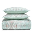 thumbnail image 1 of Sky Martina 300 TC 100% Cotton 3-Pc. Comforter Cover Set, Mint, STANDARD, 1 of 1