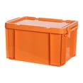 thumbnail image 4 of Boîte de Rangement PP Durable Conteneurs de Rangement Empilables Bac Industriel pour Jouets Orange, 4 of 9