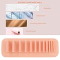 thumbnail image 4 of Makeup Brush Holder, Stand Makeup Brush Cleaner, Soft Wall-Mounted Makeup Brush Rack Makeup Brush Cleaner Pad For Home Use Kitchen Bathroom Bedroom Pink,Dark Red, 4 of 8