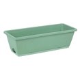 thumbnail image 2 of 4PCS Window Box Planter with Drainage Holes & Matching Saucers,17 Inch Plastic Rectangular Flower Pot for Vegetables Herbs Flower for Indoor Outdoor Garden Decor Patio Balcony Windowsill Deck Railing, 2 of 5