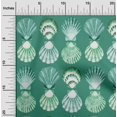 thumbnail image 2 of oneOone Cotton Jersey Sea Green Fabric Sea Shells Ocean Sewing Craft Projects Fabric Prints By Yard 58 Inch Wide, 2 of 4
