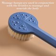 thumbnail image 4 of EGNMCR Long Handled Shower Brush Scrubbing Shower Brush Back Scrubbing Shower Brush Hand Scrubbing Shower Brush Hangable Soft Bristle Shower Brush shower puff, 4 of 7