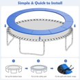 thumbnail image 4 of Housse de Ressort de Trampoline, Coussin de Sécurité de Remplacement pour Trampoline de 12 Pi, Accessoires de Trampoline Toutes Saisons Imperméables et Résistants aux Déchirures, Sans Trous pour Poteaux, 4 of 8