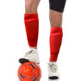 thumbnail image 3 of 1 Paire Chaussettes Protège-Tibia Hommes Femmes Chaussettes de Soccer Tibia Soccer Manches Mi-Mollet, 3 of 7