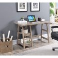thumbnail image 2 of Convenience Concepts Designs2Go Bureau Tréteau, Fini Bois de Bois Flotté, 2 of 5