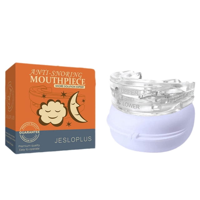 Pièce de Protection Buccale Ajustable Anti-Ronflement Anti-Ronflement Apnée du Sommeil Dents Grinds.;* D3A1
