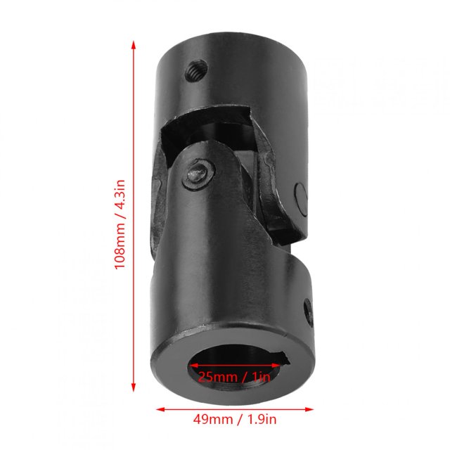 Joint Universel de Direction de Connecteur de Moteur d'Accouplement d'Arbre Diamètre Intérieur de 25mm, pour l'Application de Robot de Bateau de Voiture Modèle