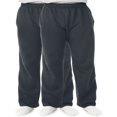 thumbnail image 1 of Men‘s and Big Men‘s Fleece Open Bottom Sweatpants  2 Pack, 1 of 6