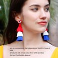 thumbnail image 2 of Layered Tassel Earrings, Fourth Of July Retro Style Patriotic Earrings Widely Used  For Party, 2 of 7