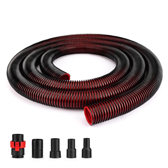 Shop-Vac Boyau Universel en Plastique de Qualité Supérieure 12 Pieds X 1-7/8 Pouces, Boyau d'Aspirateur Compatible avec Aspirateurs Rigides, Dewalt, Husky, Craftsman, Bauer, Masterforce