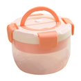thumbnail image 2 of Qiopertar Flash Deals of the Day Salad Lunch Box Lunch Box Microwaveable Simples Lunch Box Fruit Box Double Layer Round Lunch Bowl Clearance Saving Up To 65% Off, 2 of 8