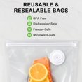 thumbnail image 3 of BoxLegend Scelleuse sous Vide Portative pour Aliments avec 30 Sacs de Mise sous Vide Réutilisables, Machine de Mise sous Vide Compacte, Scelleuse de Repas Portable, Scelleuse Alimentaire Sans Fil, 3 of 8