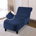 thumbnail image 3 of 2024 Velvet Armless Chaise Lounge Slipcover Stretch Sofa Slip Cover Furniture Protector, 3 of 8