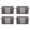 thumbnail image 1 of zanvin Sacs de Rangement pour Garde-Robe, Grands Sacs de Rangement, Bacs de Rangement pour Vêtements, Organisateur de Garde-Robe Pliable, Contenants de Rangement avec Poignées Durables pour Couverture, Couettes, Lit, 1 of 4