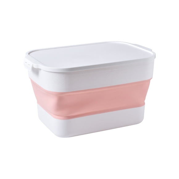 Openpig Collapsible Storage Bins with Lid, Large Plastic Foldable Organizer Boxes, Stackable Organizing Container Baskets with Secure Buckles, Organization Tote Tub for for Garage, Closet