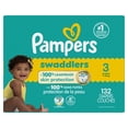 thumbnail image 1 of Pampers Swaddlers Couches, Taille 3 (13-26 lbs), Absorbantes, Garde Bébé au Sec et Confortable, Couche Jetable pour Bébé Sans Danger pour la Peau, 1 of 9