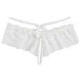 thumbnail image 1 of FAIWAD String pour Femme en Dentelle Crochet Respirant Culotte à Bretelles Croisées Extensible, 1 of 6