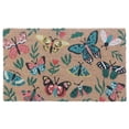 thumbnail image 1 of Coir Door Mat Garden Butterflies 18 X 30, 1 of 3