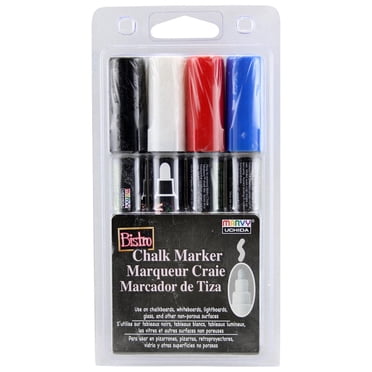 MARVY UCHIDA® BISTRO CHALK MARKER 4PC ENSEMBLE DE POINTES LARGES