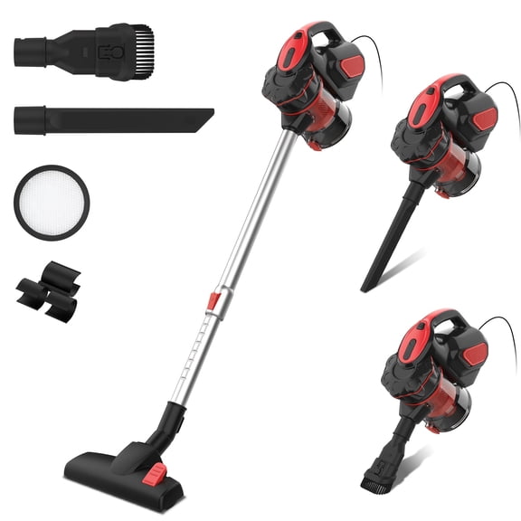 INSE I5 Aspirateur Filaire Léger, Aspiration Puissante 18 kPa, Spécialisé pour Tapis, Planchers et Poils d'Animaux