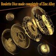 thumbnail image 3 of Roulette Dice Bronze Metal Dice Set for Dungeons and Dragons, DND, 3 of 8