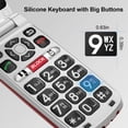 thumbnail image 3 of E Prime-A1 Pro 4G Unlocked Flip Mobile Phone for Seniors, Easy-to-Use Big Button Clear Sound Flip Cell Phone with SOS Button, GPS and a Convenient Charging Dock (Red), 3 of 5
