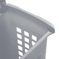 thumbnail image 3 of Sterilite 61L Rectangular LiftTop Laundry Hamper- Grey, 3 of 9