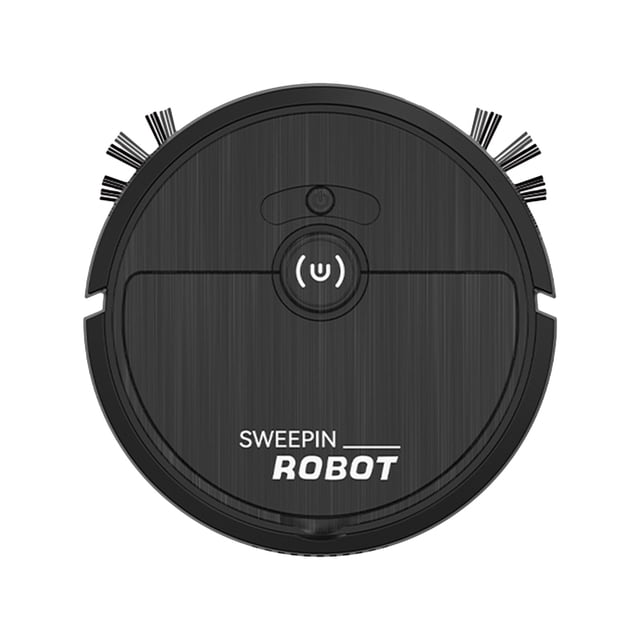 Robotic Vacuum Cleaner 3 In 1 Function Usb Rechargeable Auto Cleaning For Home Pet Hair Hardwood Floors In Black Black