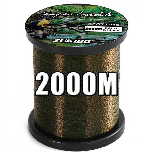 3000m Invisible Spotted Fishing Line Japan Super Strong Monofilament Line Fluorocarbon Coated Nylon Fly Sink Line pesca 2000M 0.285MM 16LB 7.3KG