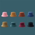 thumbnail image 3 of Bucket Hat Corduroy Velvet Sun Hat Hip Hop Ribbed Foldable Outdoor Cap Unisex, 3 of 3