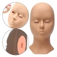 thumbnail image 4 of Silicone Training Mannequin Head for Training Profession training mannequin Use Face Head Coffee Head Mold, 4 of 9