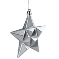 thumbnail image 3 of DAK 12ct Ornements de Noël Étoile Incassable Splendor Argent 5 Pouces, 3 of 3