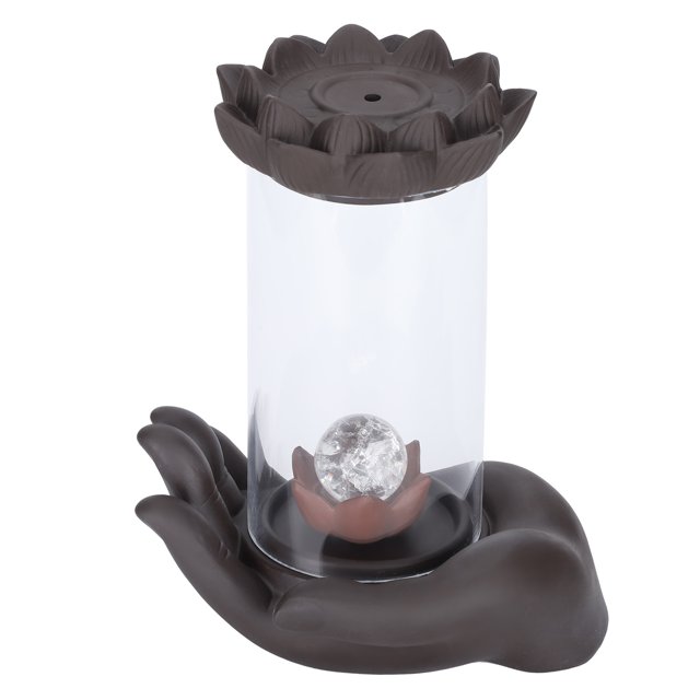 Insense avec Housse Coupe-Vent Support d'Encens à LED pour Halloween Noël Action de Grâce