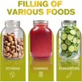 thumbnail image 4 of Glass Mason Jars, 2 Pack 32oz Clear Glass Regular Mouth Canning Jars with Lids for Sealing, Ideal for Food Storage, Snacks, Candies, Jam, Honey, Wedding Favors, Shower Favors, DIY Projects, 4 of 6